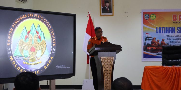 Tingkatkan Kesiapsiagaan di Wilayah Kepulauan, Basarnas Ternate Gelar Latihan Water Rescue