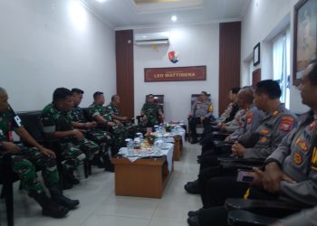 Perkuat Sinergi, Kapolres Morotai Sambangi Markas Lanud Leo Wattimena
